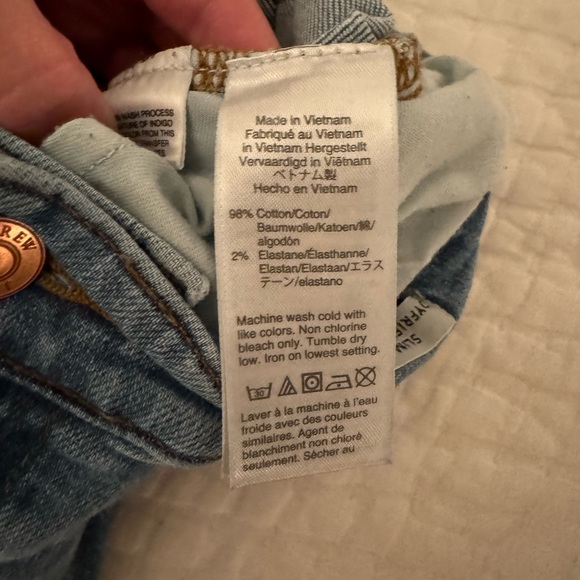 {j.crew} Slim Boyfriend High Rise Light Wash Jeans - Picture 10 of 10